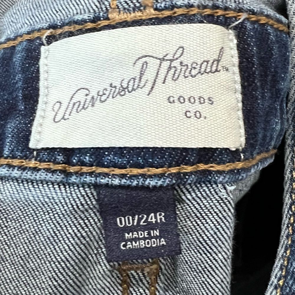 Universal thread Denim Overalls size 00/24 - Picture 9 of 15